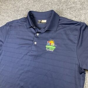 Callaway Polo Shirt Mens M Striped Opti-Dri Short Sleeve Golf Ronald McDonald